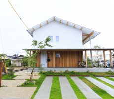 福岡県久留米市の注文住宅会社ホームラボ　SUMUTOの外観施工事例画像