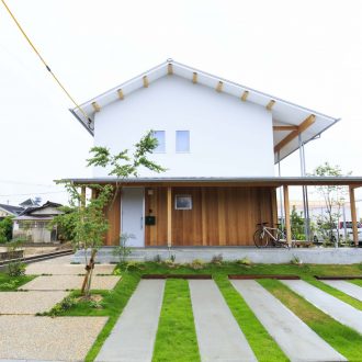 福岡県久留米市の注文住宅会社ホームラボ　SUMUTOの外観施工事例画像
