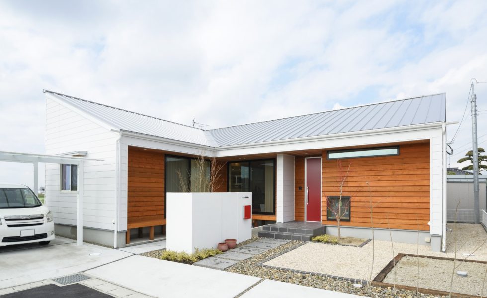 L型の平屋のお家、注文住宅HARMONY(ハーモニー)