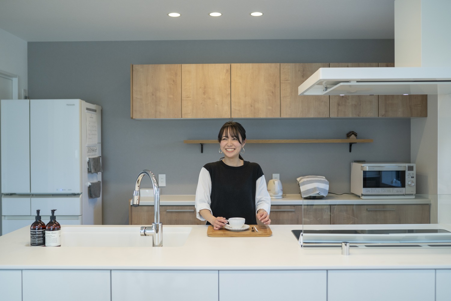 福岡県久留米市の注文住宅会社ホームラボ　BOXのキッチン施工事例画像