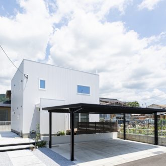 福岡県久留米市の注文住宅会社ホームラボ　BOXの外観施工事例画像