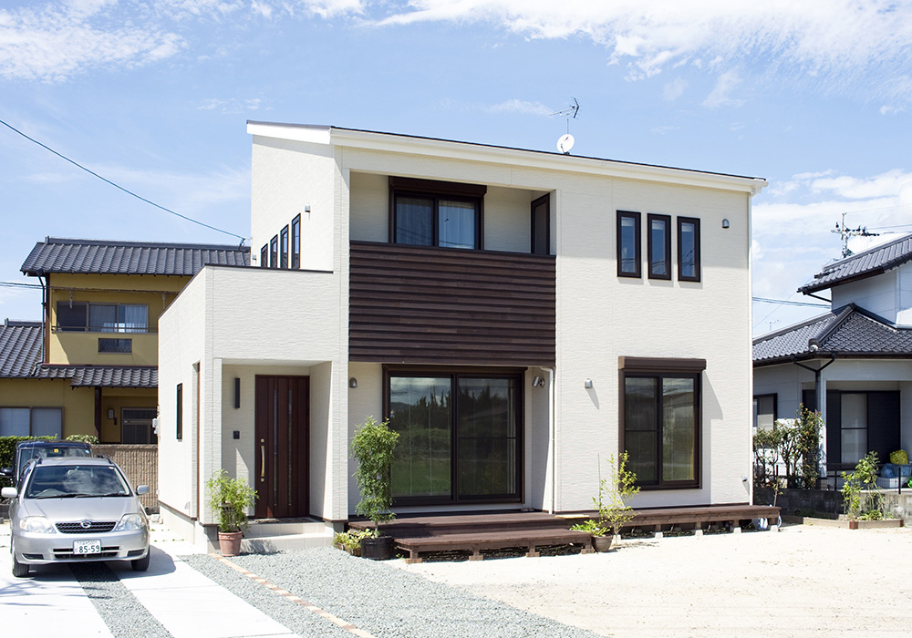 バルコニーのある家 注文住宅施工事例 福岡 久留米の注文住宅会社ホームラボ