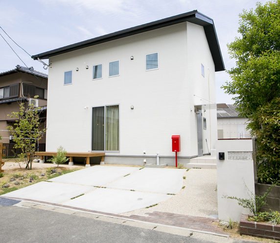 福岡県久留米市の注文住宅会社ホームラボ　BOXの外観施工事例画像