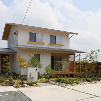 福岡県久留米市の注文住宅会社ホームラボ HARMONYの外観施工事例画像
