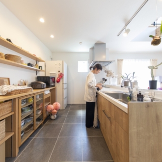 福岡久留米注文住宅ホームラボのキッチン施工事例の画像