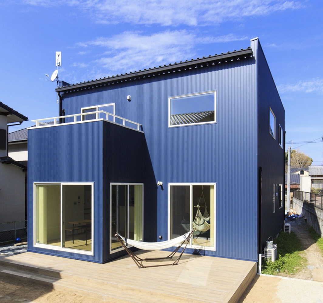 西海岸スタイルの四角い家、注文住宅Simple Box01